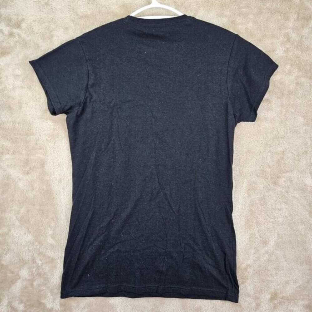 Harry Potter T-Shirt Mischief Managed Spell Out Logo Black Tee Short Sleeve - Picture 6 of 7
